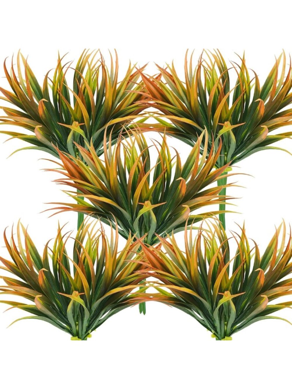 32 Pcs UV Resistant Artificial Grass Plants - Outdoor Greenery for Home, Garden